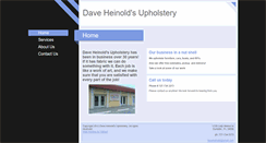 Desktop Screenshot of daveheinoldsupholstery.net