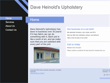 Tablet Screenshot of daveheinoldsupholstery.net